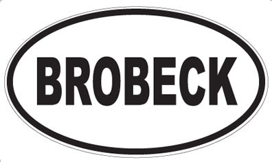 BROBECK - Oval Magnet