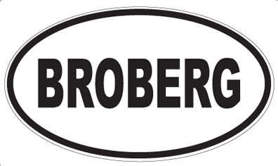 BROBERG - Oval Magnet