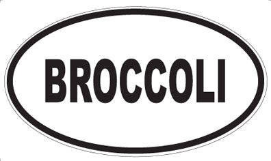 BROCCOLI - Oval Magnet