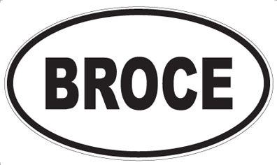 BROCE - Oval Magnet