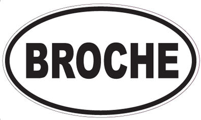 BROCHE - Oval Sticker