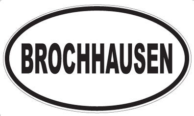 BROCHHAUSEN - Oval Magnet