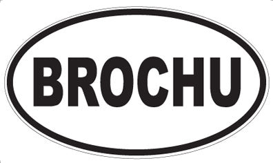 BROCHU - Oval Magnet