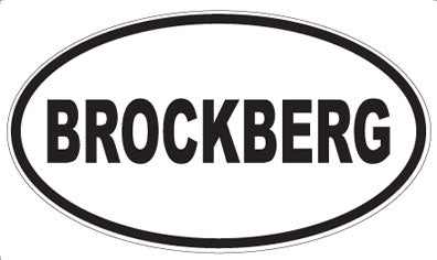 BROCKBERG - Oval Magnet