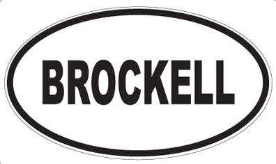 BROCKELL - Oval Magnet