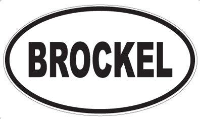 BROCKEL - Oval Magnet