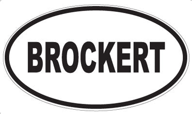 BROCKERT - Oval Magnet