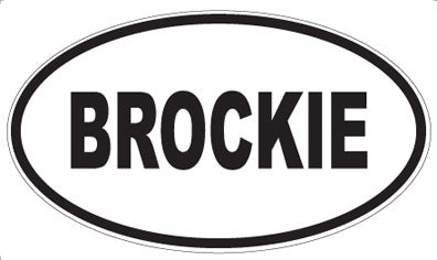 BROCKIE - Oval Magnet