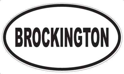 BROCKINGTON - Oval Magnet
