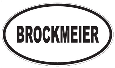 BROCKMEIER - Oval Magnet