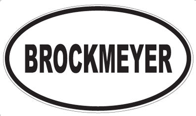BROCKMEYER - Oval Magnet