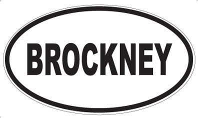 BROCKNEY - Oval Magnet