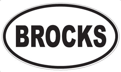 BROCKS - Oval Magnet