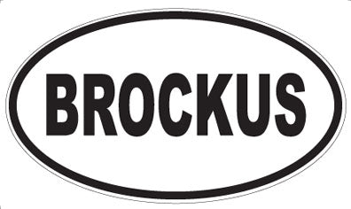 BROCKUS - Oval Magnet
