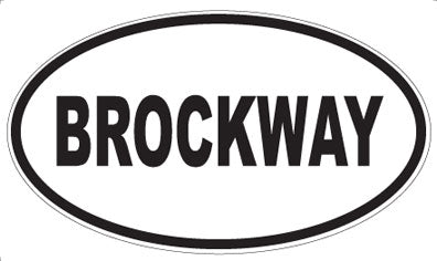 BROCKWAY - Oval Magnet