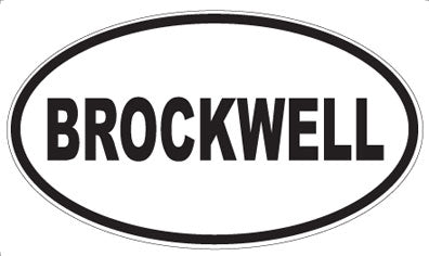 BROCKWELL - Oval Magnet
