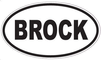 BROCK - Oval Magnet
