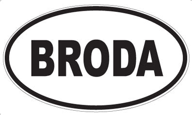 BRODA - Oval Magnet