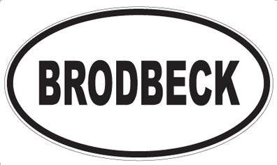 BRODBECK - Oval Magnet