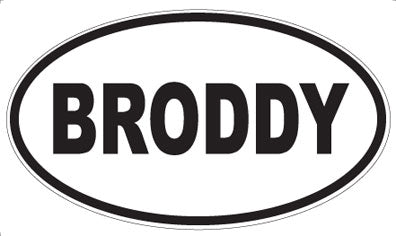 BRODDY - Oval Magnet