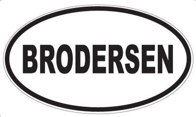 BRODERSEN - Oval Magnet
