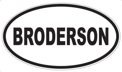 BRODERSON - Oval Magnet