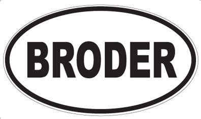 BRODER - Oval Magnet
