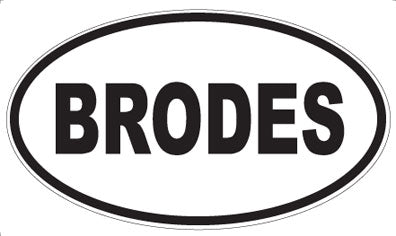 BRODES - Oval Magnet