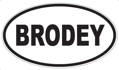 BRODEY - Oval Magnet