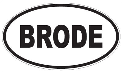 BRODE - Oval Magnet