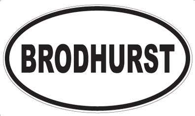 BRODHURST - Oval Magnet