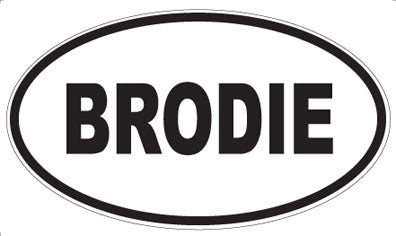 BRODIE - Oval Magnet