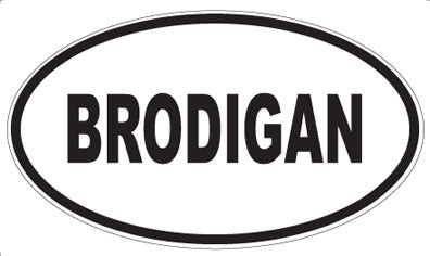 BRODIGAN - Oval Magnet
