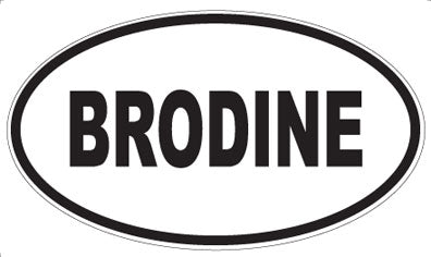 BRODINE - Oval Magnet
