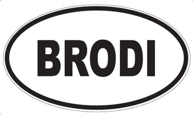 BRODI - Oval Magnet