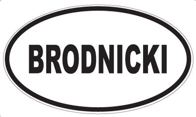 BRODNICKI - Oval Magnet