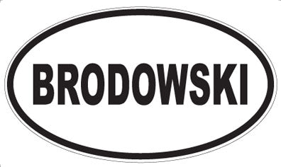 BRODOWSKI - Oval Magnet