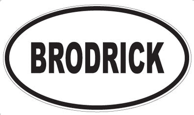 BRODRICK - Oval Magnet