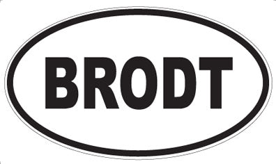 BRODT - Oval Magnet
