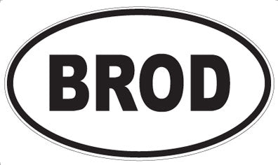 BROD - Oval Magnet