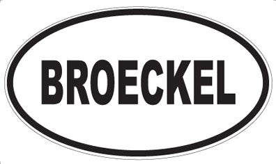 BROECKEL - Oval Magnet