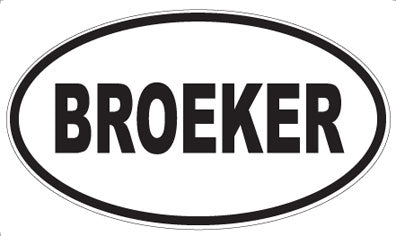 BROEKER - Oval Magnet
