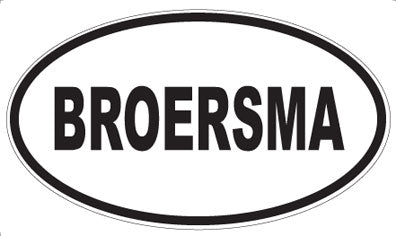 BROERSMA - Oval Magnet