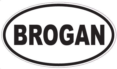 BROGAN - Oval Sticker
