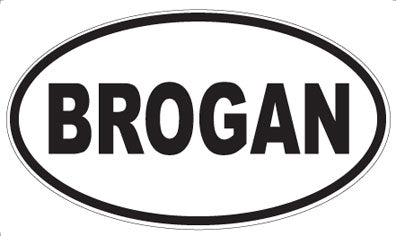 BROGAN - Oval Magnet