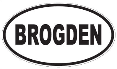 BROGDEN - Oval Magnet
