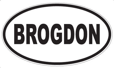 BROGDON - Oval Magnet