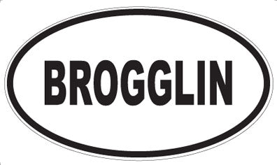 BROGGLIN - Oval Magnet