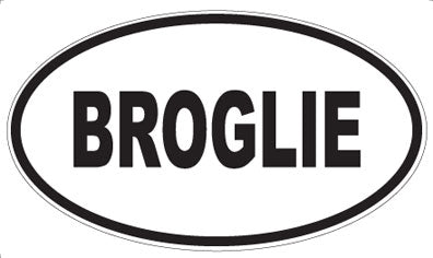 BROGLIE - Oval Magnet