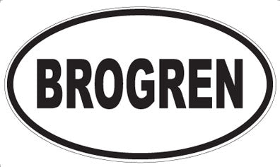 BROGREN - Oval Magnet